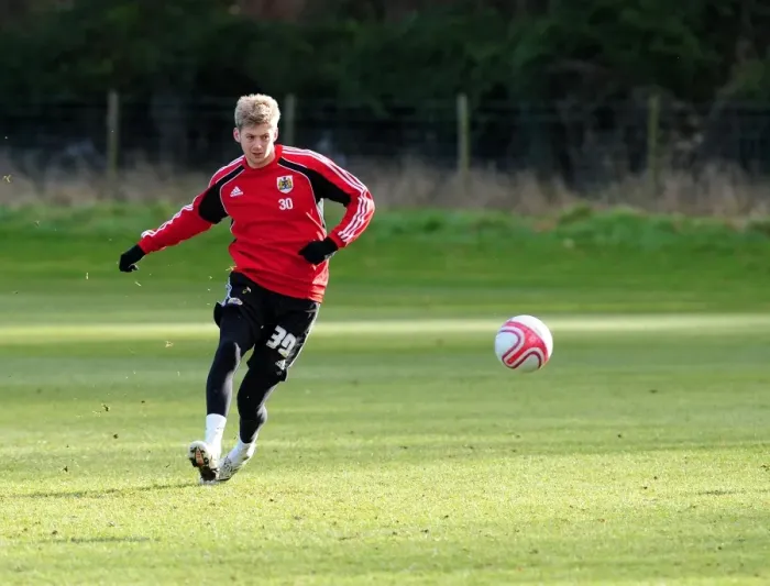 Framed Print : Bristol City First Team: Gearing Up for Season 10-11 Training (January 2011)