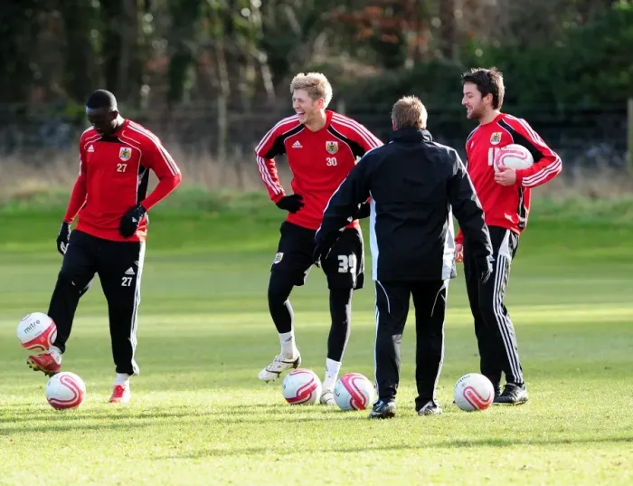 Framed Print : Bristol City First Team: Gearing Up for Season 10-11 - Training Session (January 11, 2011) Framed Print : Bristol City First Team: Gearing Up for Season 10-11 - Training Session (January 11, 2011)
