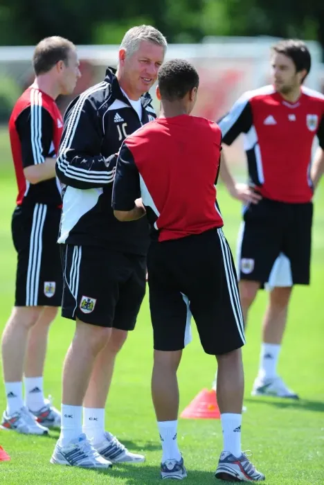 Framed Print : Bristol City First Team: Gearing Up for Season 11-12 - Pre-season Training