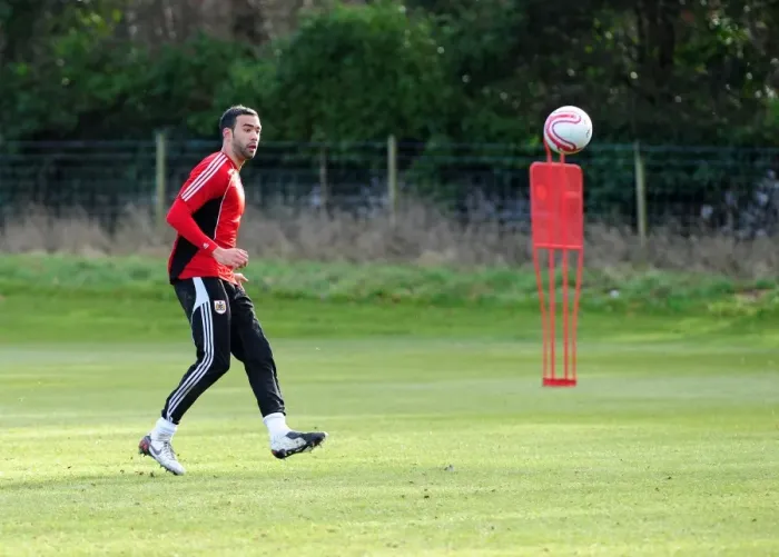 Framed Print : Bristol City First Team: Kick-Starting the 2010-11 Season - January 1, 2011 Training Session