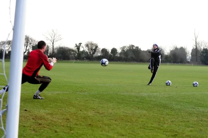 Framed Print : Bristol City First Team: Nurturing Future Stars - Season 10-11 Academy Training