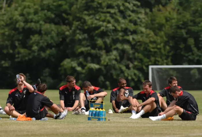 Framed Print : Bristol City First Team: Pre-Season Training 08-09 - Gearing Up for Season Eight-Nine Framed Print : Bristol City First Team: Pre-Season Training 08-09 - Gearing Up for Season Eight-Nine
