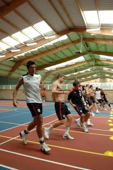 Framed Print : Bristol City First Team: Pre-Season Training 08-09 - Gearing Up for Season Eight-Nine