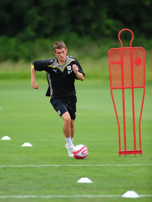 Framed Print : Bristol City First Team: Pre-Season Training 09-10 - Gearing Up for the New Season