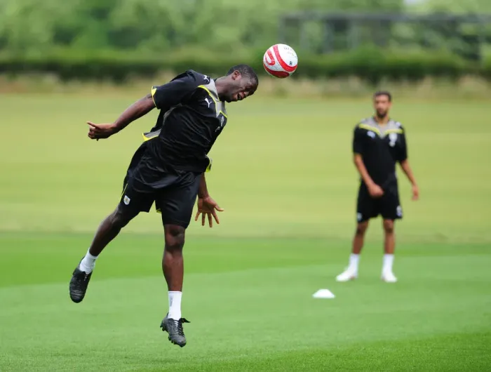 Framed Print : Bristol City First Team: Pre-Season Training 09-10 - Gearing Up for the New Season