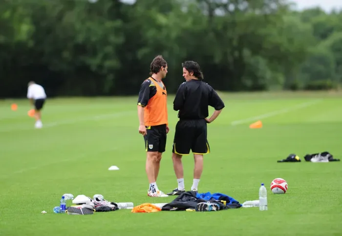 Framed Print : Bristol City First Team: Pre-Season Training 09-10 - Gearing Up for the New Season