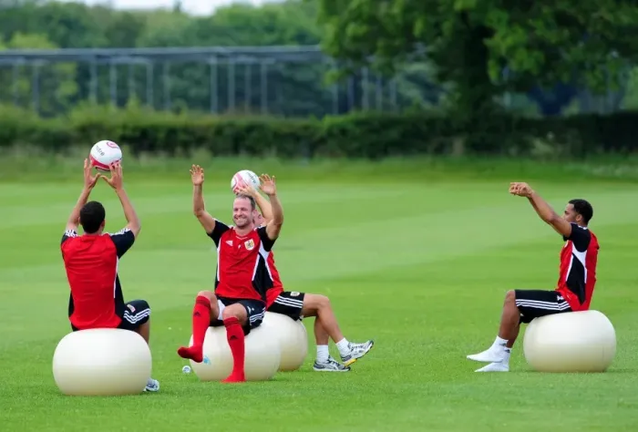 Framed Print : Bristol City First Team: Pre-season Training 2011-12 - Gearing Up for the New Season Framed Print : Bristol City First Team: Pre-season Training 2011-12 - Gearing Up for the New Season