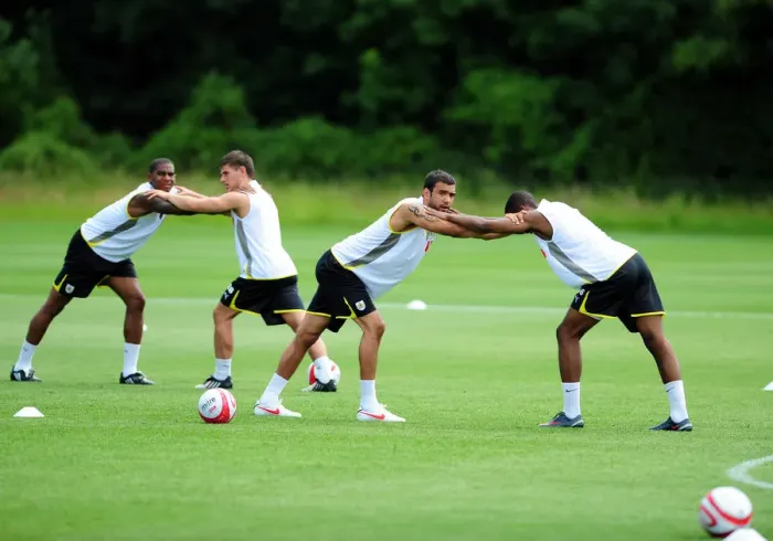 Framed Print : Bristol City First Team: On the Road to Glory - Pre-Season Training 09-10 Framed Print : Bristol City First Team: On the Road to Glory - Pre-Season Training 09-10