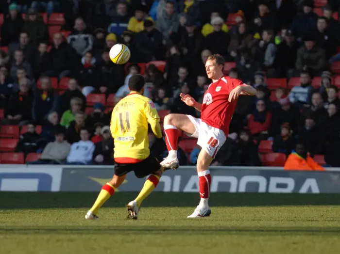 Framed Print : Bristol City First Team: Season 08-09: Watford V Bristol City