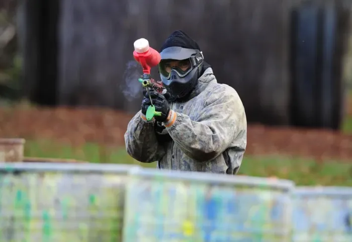 Framed Print : Bristol City First Team: Season 11-12 Paintball Challenge - In Action Framed Print : Bristol City First Team: Season 11-12 Paintball Challenge - In Action
