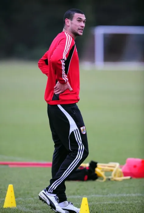 Framed Print : Bristol City First Team Training - January 13, 2011