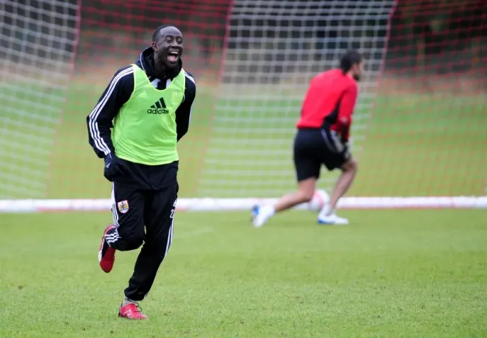 Framed Print : Bristol City First Team Training: January 13, 2011 - Season 10-11