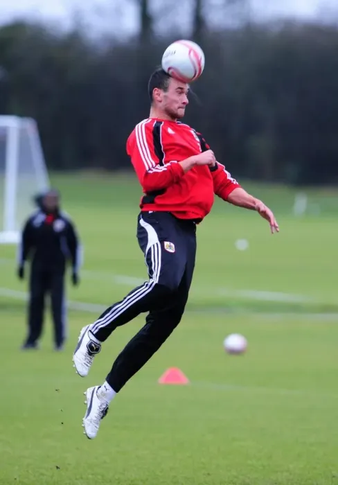 Framed Print : Bristol City First Team Training: January 13, 2011 - Season 10-11