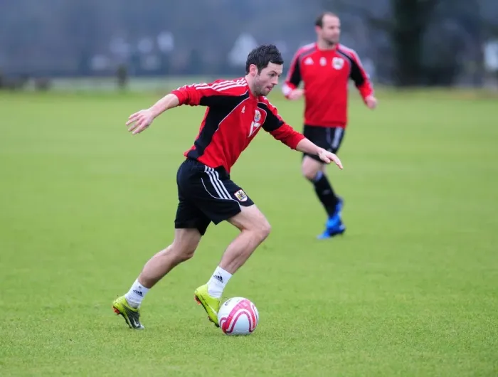 Framed Print : Bristol City First Team Training - January 13, 2011 (Season 10-11)