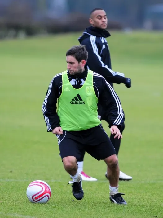 Framed Print : Bristol City First Team Training: January 13, 2011 - Season 10-11