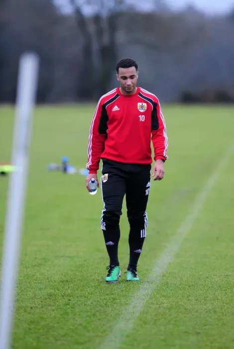 Framed Print : Bristol City First Team Training: January 13, 2011 - Season 10-11