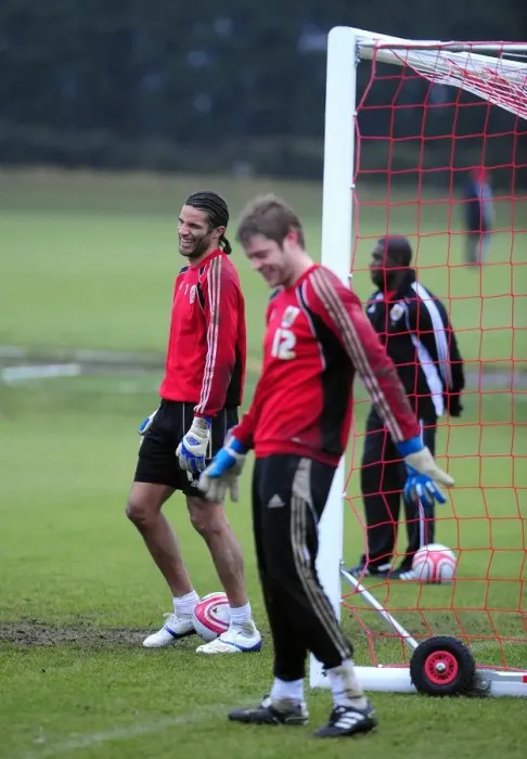 Framed Print : Bristol City First Team Training: January 13, 2011 - Season 10-11