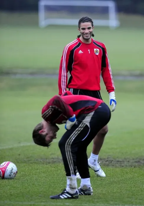 Framed Print : Bristol City First Team Training: January 13, 2011 - Season 10-11