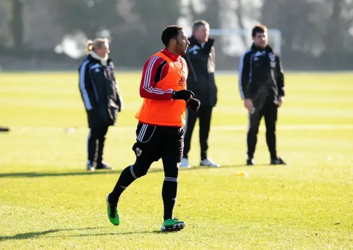 Framed Print : Bristol City First Team Training: January 2011 - Season 10-11