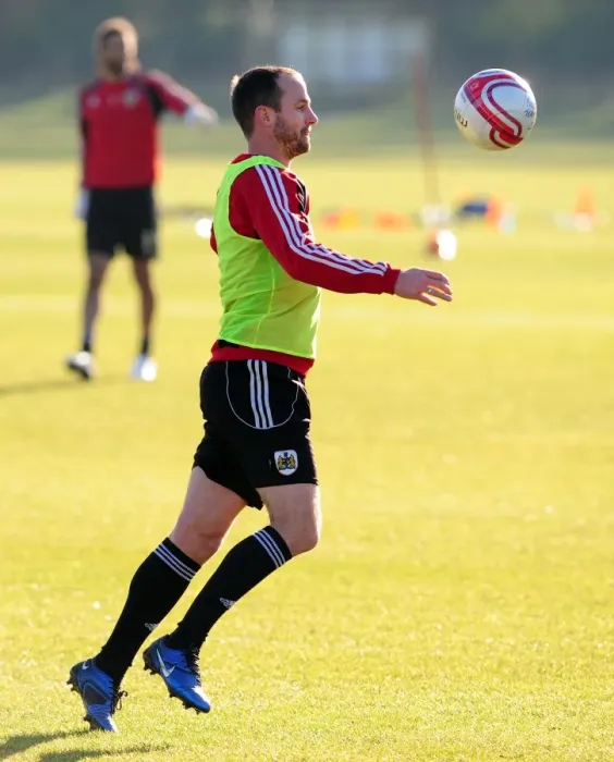 Framed Print : Bristol City First Team: Training Session - January 2011 (Season 10-11)