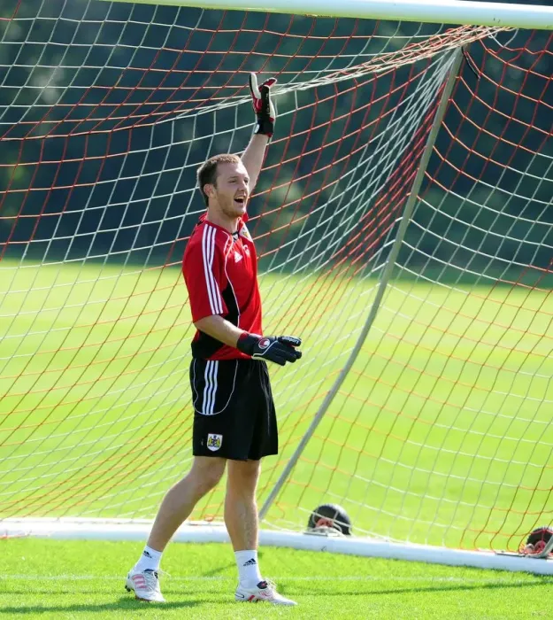 Framed Print : Bristol City First Team: Training Sessions (September 2, 2010) - Gearing Up for Season 10-11