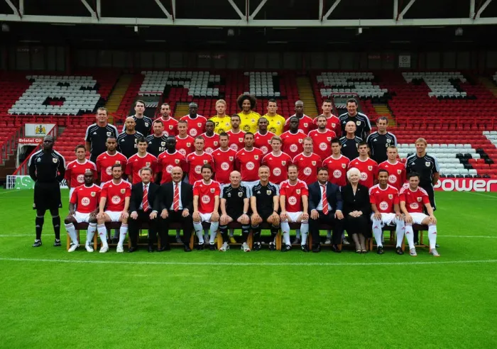 Framed Print : Bristol City First Team: United Front - 2010-11 Season