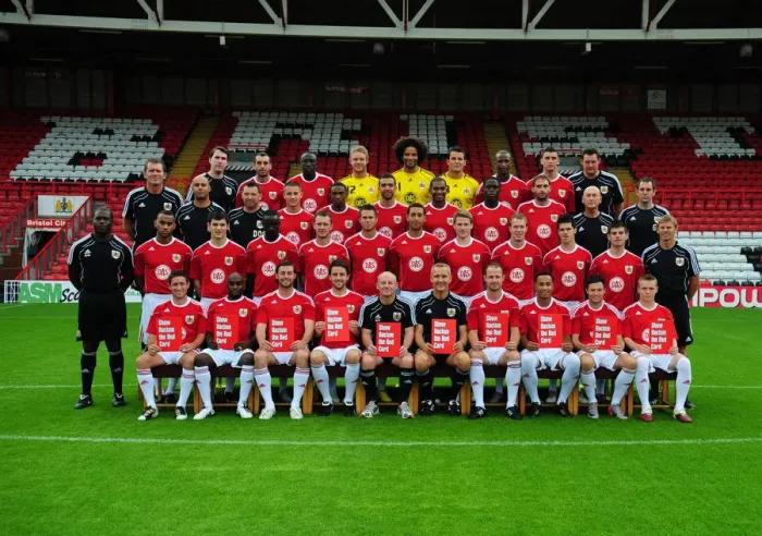 Framed Print : Bristol City First Team: United Front - 2010-11 Season