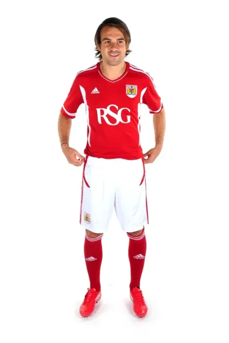 Framed Print : Bristol City First Team: Unveiling the New Kits for Season 11-12