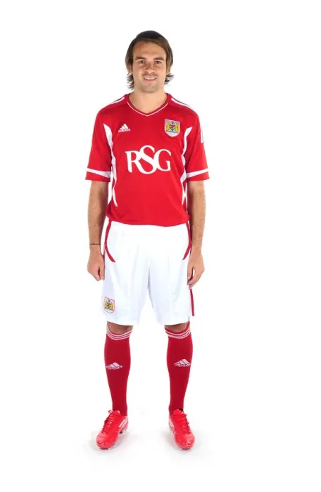 Framed Print : Bristol City First Team: Unveiling New Kits for Season 11-12