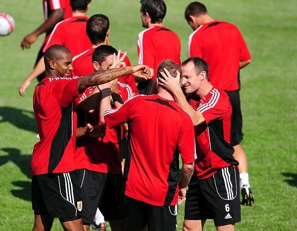 Bristol City first teamers have some fun in training