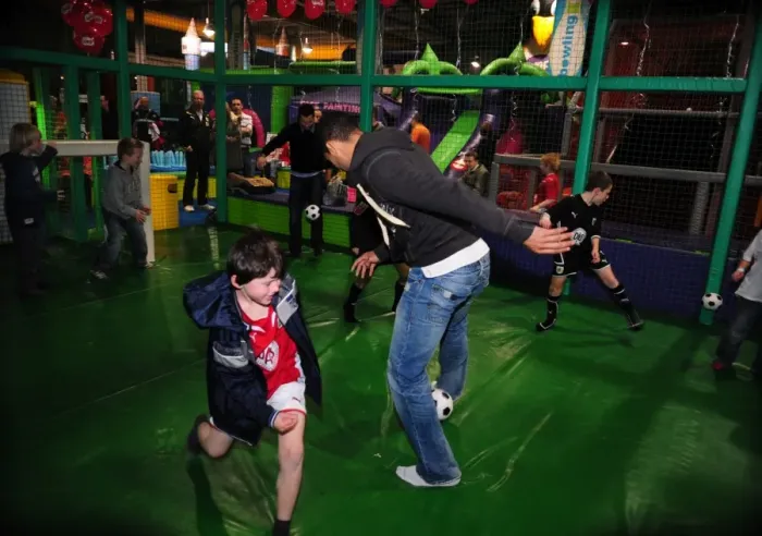 Framed Print : Bristol City First Team's Fun-Filled Christmas Party at Jump, Season 09-10