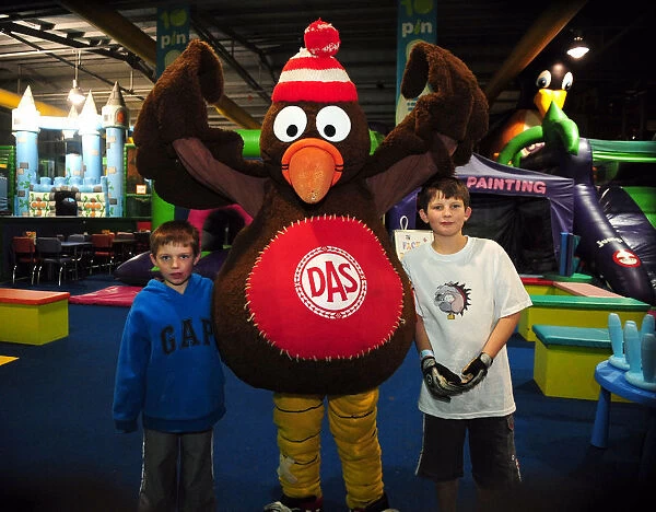 Bristol City First Team's Jumping Good Time at City Redz Christmas Party (09-10)
