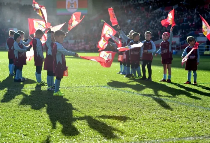 Framed Print : Bristol City Flag Bearers at Ashton Gate: Bristol City vs. Cardiff City, Sky Bet Championship (January 14, 2017) Framed Print : Bristol City Flag Bearers at Ashton Gate: Bristol City vs. Cardiff City, Sky Bet Championship (January 14, 2017)
