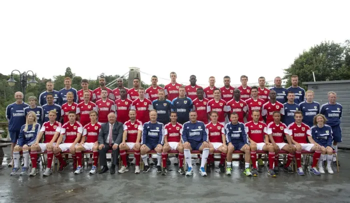 Framed Print : Bristol City Football Club 2013-14 Team Photo