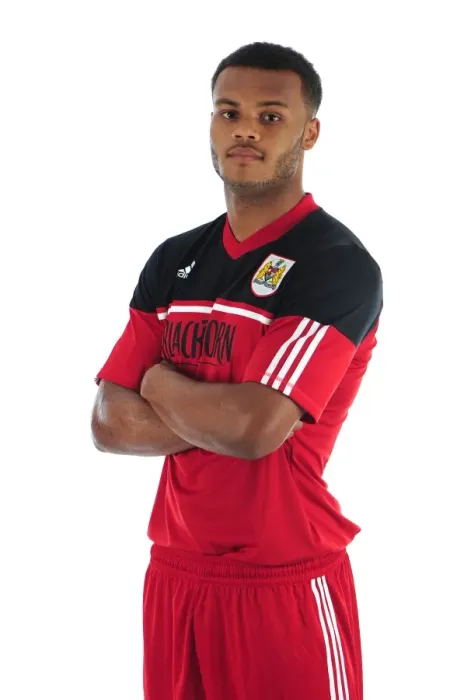 Framed Print : Bristol City Football Club: Aaron Hollaway's Focused Expression at Ashton Gate Stadium (Pre-Season Head Shots)