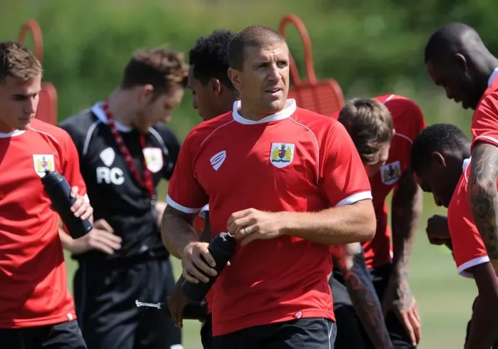Framed Print : Bristol City Football Club: Adam El-Abd in Training (July 2, 2014)