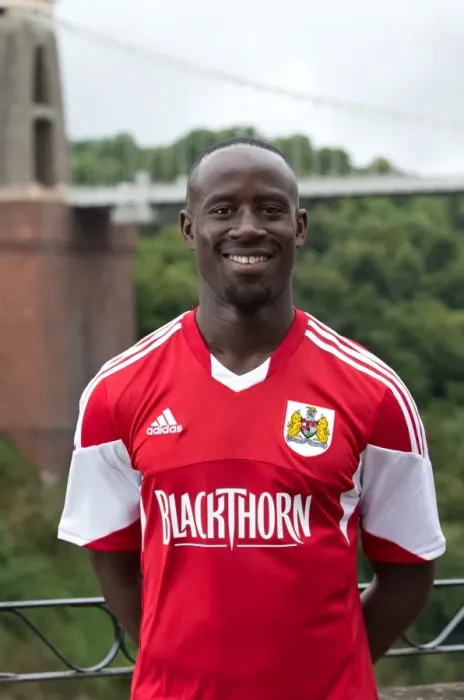 Framed Print : Bristol City Football Club: Albert Adomah's Portrait at Avon Gorge Hotel (July 2013)