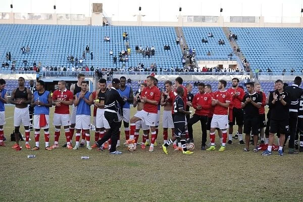 Bristol City Football Club: Applauding Extension Gunners after 2014 Match in Botswana