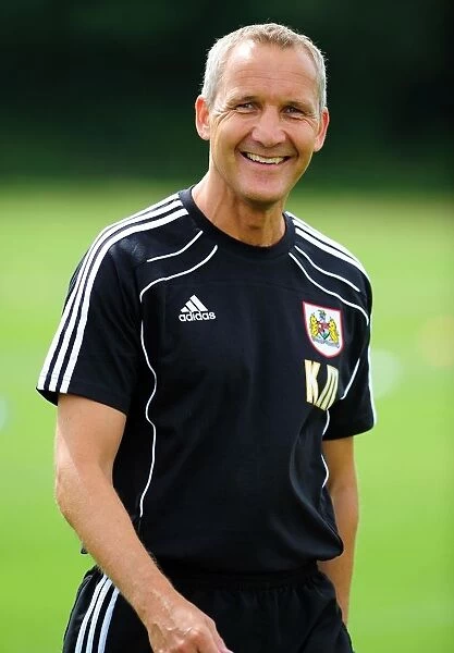 Bristol City Football Club: Assistant Manager Keith Millen Leading Pre-Season Training