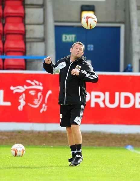 Bristol City Football Club: Assistant Manager Tony Docherty in Pre-Season Training, July 2012