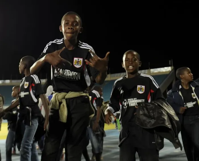 Framed Print : Bristol City Football Club: Bringing Joy to Children at SOS Village with Football Experience in Botswana, July 2014 Framed Print : Bristol City Football Club: Bringing Joy to Children at SOS Village with Football Experience in Botswana, July 2014