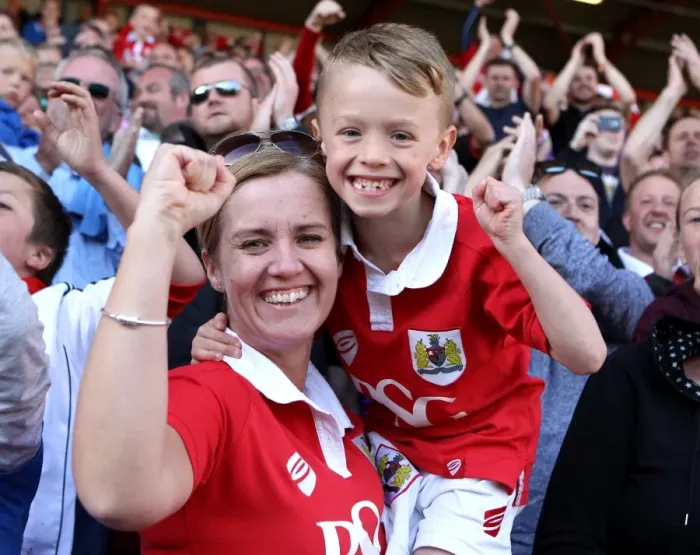 Framed Print : Bristol City Football Club: Celebrating Victory Over Coventry City, April 2015