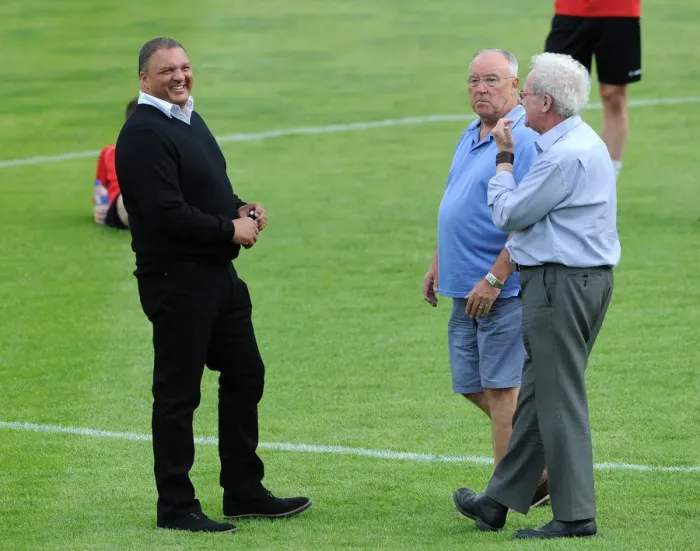 Framed Print : Bristol City Football Club Delegation at Bath City's Twerton Park: Ernie Arathoon, Keith Burt, and Keith Dawe - Pre-Season Friendly 2015 Framed Print : Bristol City Football Club Delegation at Bath City's Twerton Park: Ernie Arathoon, Keith Burt, and Keith Dawe - Pre-Season Friendly 2015