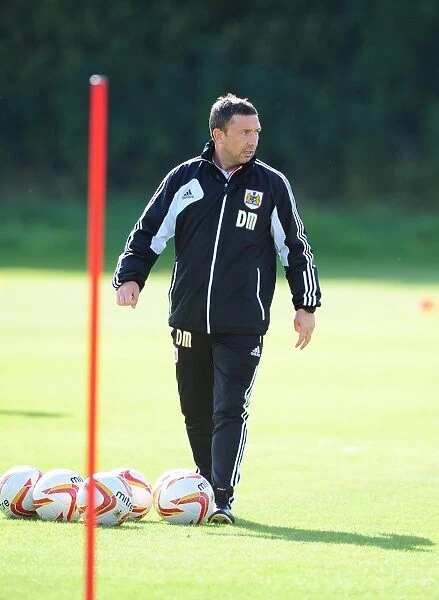 Bristol City Football Club: Derek McInnes Leads Training Session, September 2012