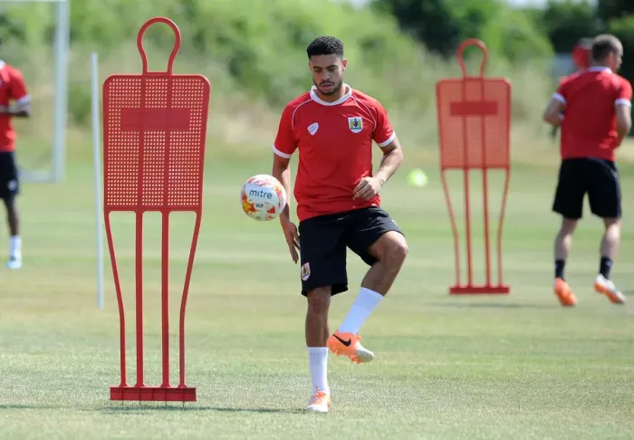 Framed Print : Bristol City Football Club: Derrick Williams in Training (July 2, 2014) Framed Print : Bristol City Football Club: Derrick Williams in Training (July 2, 2014)