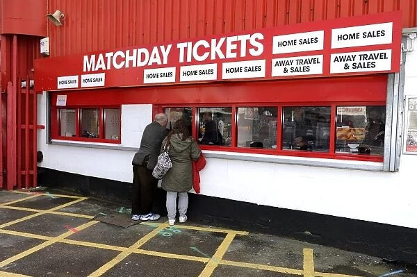 Bristol City Football Club: Fans Purchase Matchday Tickets at Ashton Gate for Sky Bet League One Match against Gillingham (01 / 03 / 2014)
