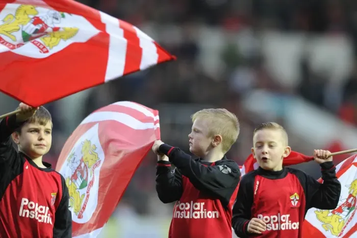 Framed Print : Bristol City Football Club: Flag-Bearing Supporters at Ashton Gate, 2015 Framed Print : Bristol City Football Club: Flag-Bearing Supporters at Ashton Gate, 2015
