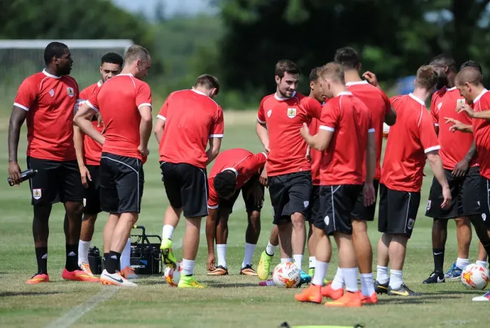 Framed Print : Bristol City Football Club: July 2014 Training Sessions Framed Print : Bristol City Football Club: July 2014 Training Sessions