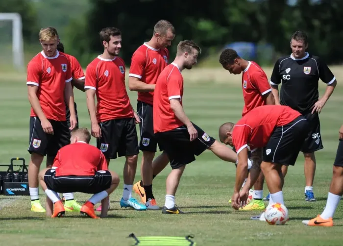 Framed Print : Bristol City Football Club: July 2014 Training Sessions Framed Print : Bristol City Football Club: July 2014 Training Sessions