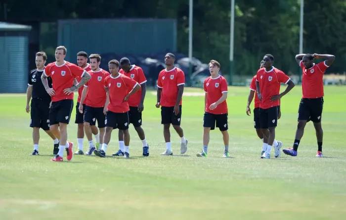 Framed Print : Bristol City Football Club: July 2014 Training Sessions